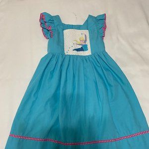 Elsa Smocked front girls dress Girls size 4T